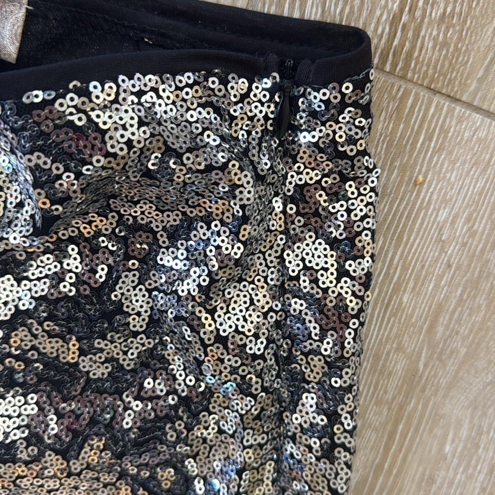 Altar'd State Black and Silver Sequin Pants S - Picture 4 of 10